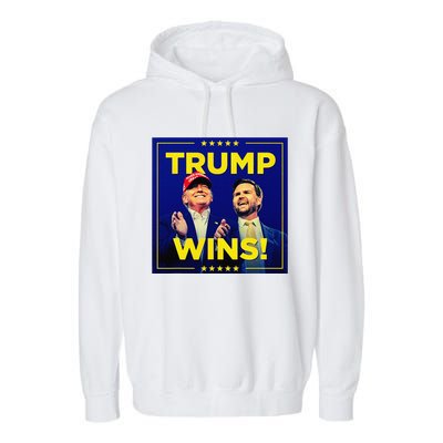 Donald Trump 47th Us Presidenttrump Wins Election 2024 Garment-Dyed Fleece Hoodie