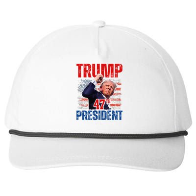 Donald Trump 47th President 2024 Trump Inauguration Day Snapback Five-Panel Rope Hat