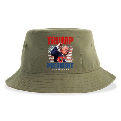 Donald Trump 47th President 2024 Trump Inauguration Day Sustainable Bucket Hat