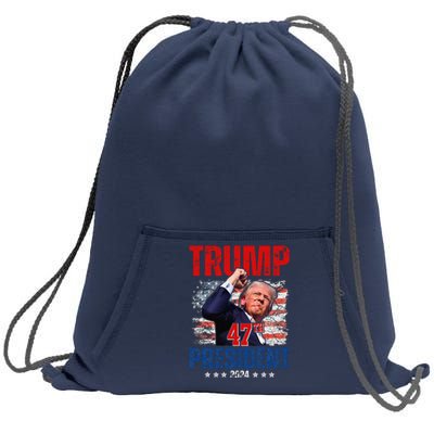 Donald Trump 47th President 2024 Trump Inauguration Day Sweatshirt Cinch Pack Bag