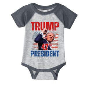 Donald Trump 47th President 2024 Trump Inauguration Day Infant Baby Jersey Bodysuit