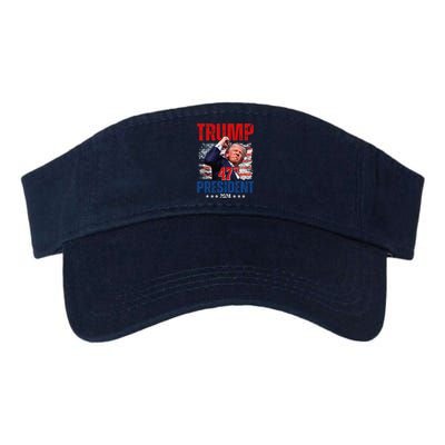 Donald Trump 47th President 2024 Trump Inauguration Day Valucap Bio-Washed Visor