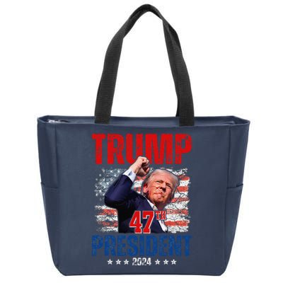 Donald Trump 47th President 2024 Trump Inauguration Day Zip Tote Bag