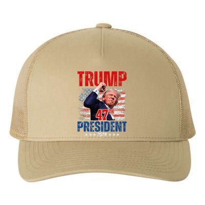 Donald Trump 47th President 2024 Trump Inauguration Day Yupoong Adult 5-Panel Trucker Hat