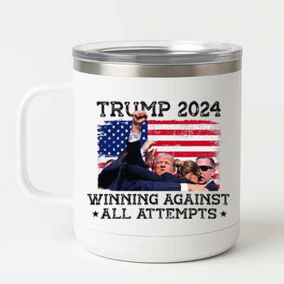 Donald Trump 47th President Of The United States Trump Won 12 oz Stainless Steel Tumbler Cup