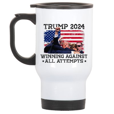 Donald Trump 47th President Of The United States Trump Won Stainless Steel Travel Mug