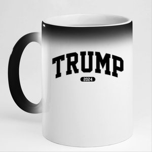 Donald Trump 45 47 President Trump 2024 Election Gift 11oz Black Color Changing Mug