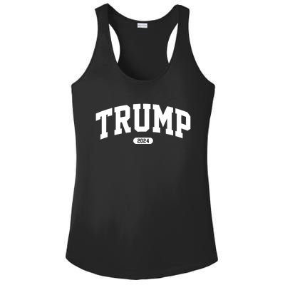 Donald Trump 45 47 President Trump 2024 Election Gift Ladies PosiCharge Competitor Racerback Tank