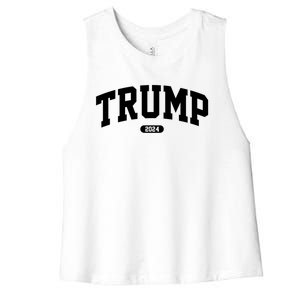 Donald Trump 45 47 President Trump 2024 Election Gift Women's Racerback Cropped Tank