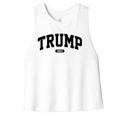 Donald Trump 45 47 President Trump 2024 Election Gift Women's Racerback Cropped Tank