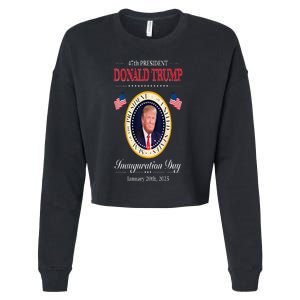 Donald Trump 47th President Inauguration 2025 Supporters Cropped Pullover Crew