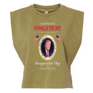 Donald Trump 47th President Inauguration 2025 Supporters Garment-Dyed Women's Muscle Tee