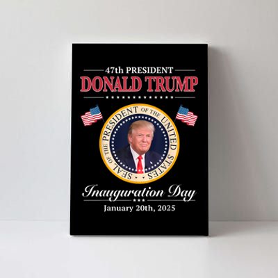 Donald Trump 47th President Inauguration 2025 Supporters Canvas