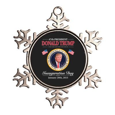 Donald Trump 47th President Inauguration 2025 Supporters Metallic Star Ornament