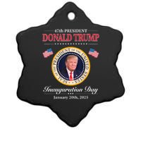 Donald Trump 47th President Inauguration 2025 Supporters Ceramic Star Ornament