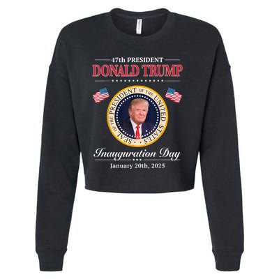 Donald Trump 47th President Inauguration 2025 Supporters Cropped Pullover Crew