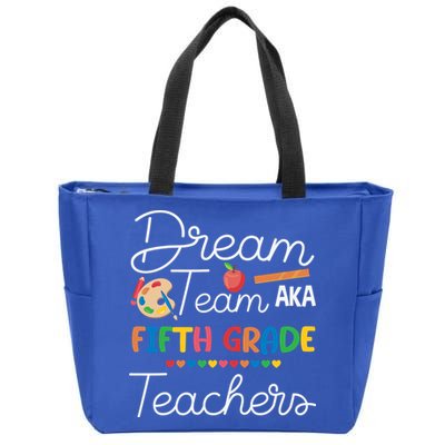 Dream Team 5th Grade Teacher Fifth Grade Back To School Zip Tote Bag