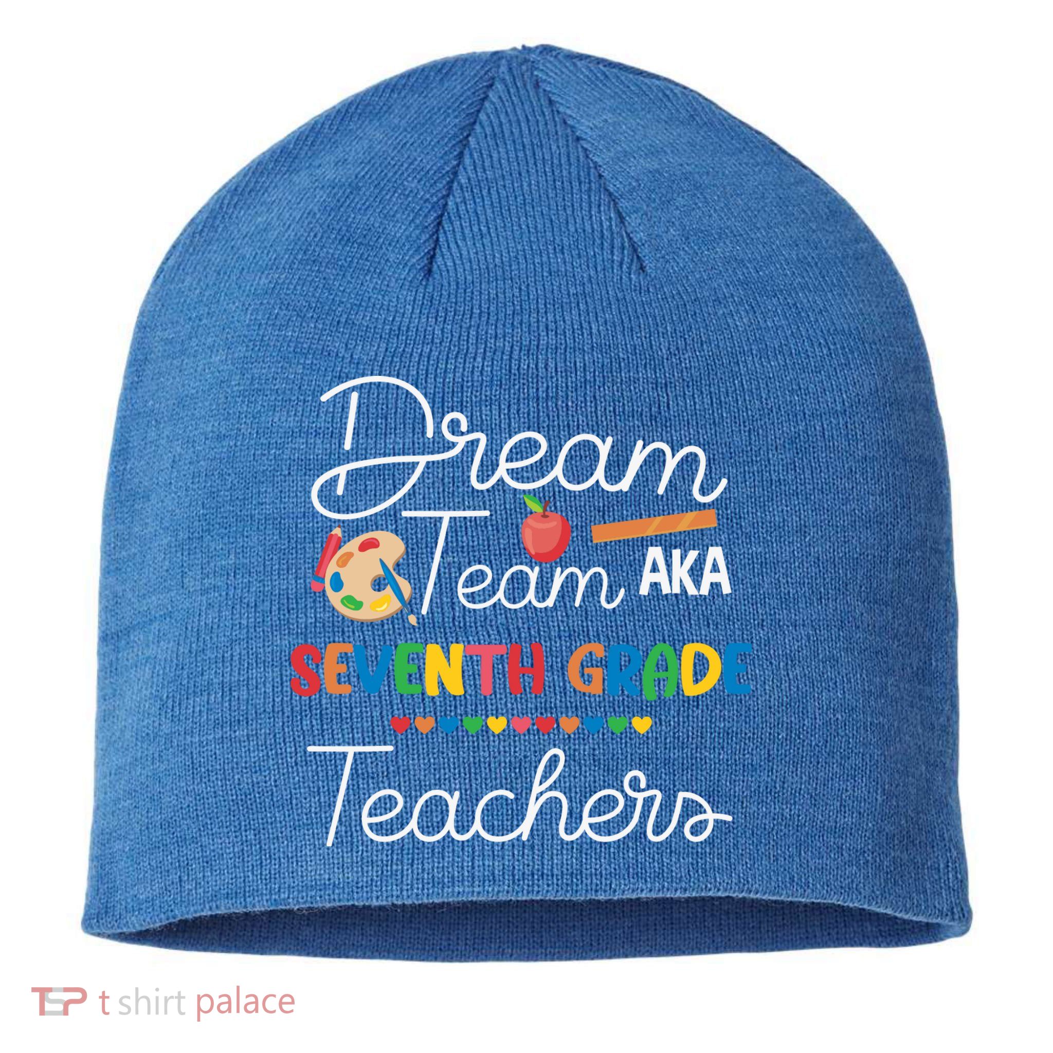 Dream Team 7th Grade Teacher Seventh Grade Back To School Sustainable Beanie