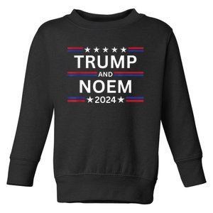 Donald Trump And Kristi Noem 2024 Presidential Election 2024 Toddler Sweatshirt