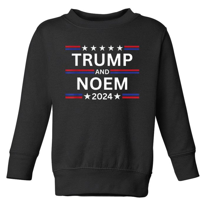 Donald Trump And Kristi Noem 2024 Presidential Election 2024 Toddler Sweatshirt