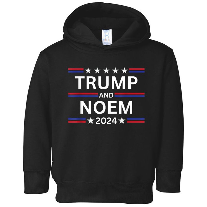 Donald Trump And Kristi Noem 2024 Presidential Election 2024 Toddler Hoodie