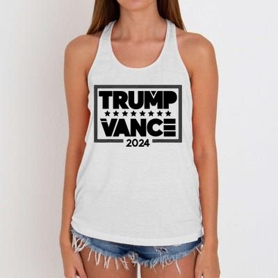 Donald Trump And Jd Vance Election 2024 Women's Knotted Racerback Tank