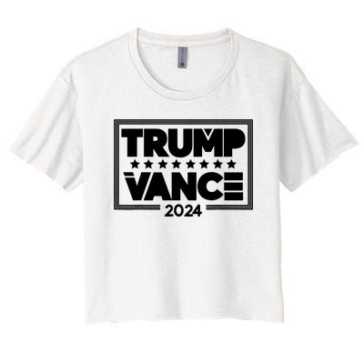 Donald Trump And Jd Vance Election 2024 Women's Crop Top Tee