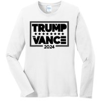 Donald Trump And Jd Vance Election 2024 Ladies Long Sleeve Shirt