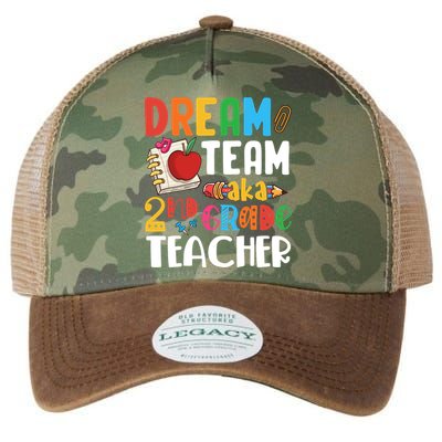 Dream Team Aka 2Nd Grade Teacher Second Grade Teachers Gift Legacy Tie Dye Trucker Hat