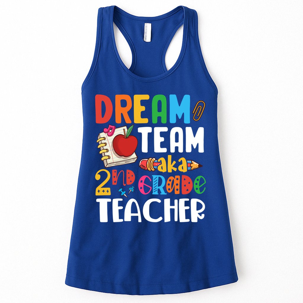 Dream Team Aka 2Nd Grade Teacher Second Grade Teachers Gift Womens Tank Top