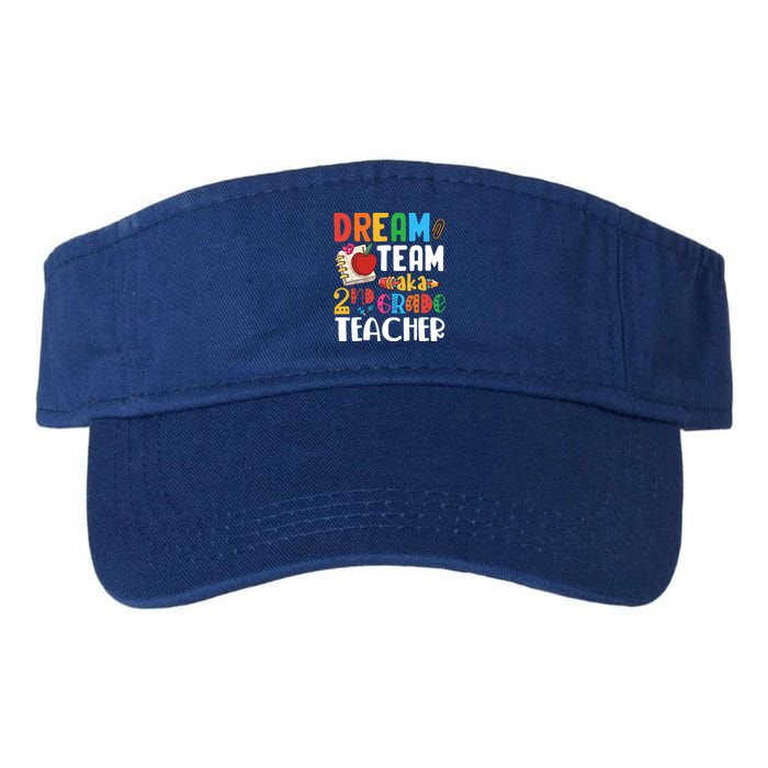 Dream Team Aka 2Nd Grade Teacher Second Grade Teachers Gift Valucap Bio-Washed Visor