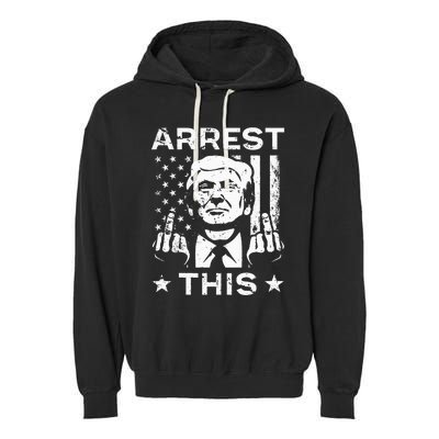 Donald Trump Arrest This Fingers 2024 Election Garment-Dyed Fleece Hoodie