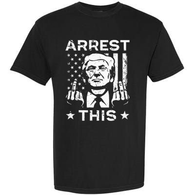 Donald Trump Arrest This Fingers 2024 Election Garment-Dyed Heavyweight T-Shirt