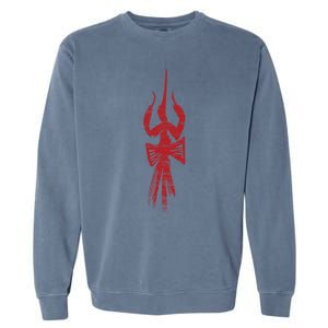 Divine Trishul And Damru Lord Shiva Meaningful Gift Garment-Dyed Sweatshirt