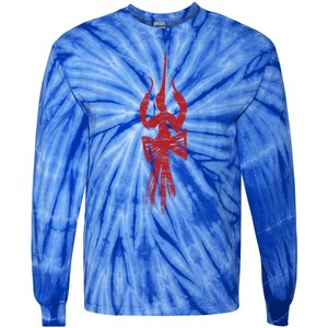 Divine Trishul And Damru Lord Shiva Meaningful Gift Tie-Dye Long Sleeve Shirt