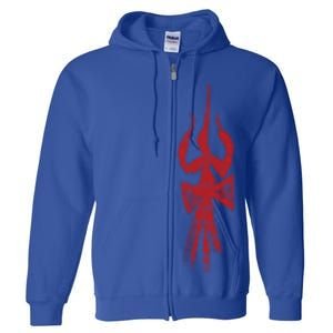 Divine Trishul And Damru Lord Shiva Meaningful Gift Full Zip Hoodie