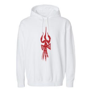 Divine Trishul And Damru Lord Shiva Meaningful Gift Garment-Dyed Fleece Hoodie