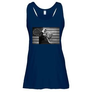 Donald Trump Assassination Attempt Us Flag Ladies Essential Flowy Tank