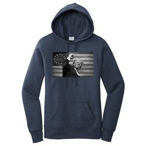 Donald Trump Assassination Attempt Us Flag Women's Pullover Hoodie