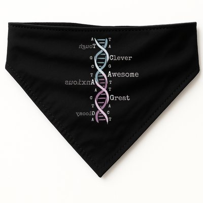 Dna Tee Awesome Genome Funny Science Genetics Birthday Gift USA-Made Doggie Bandana
