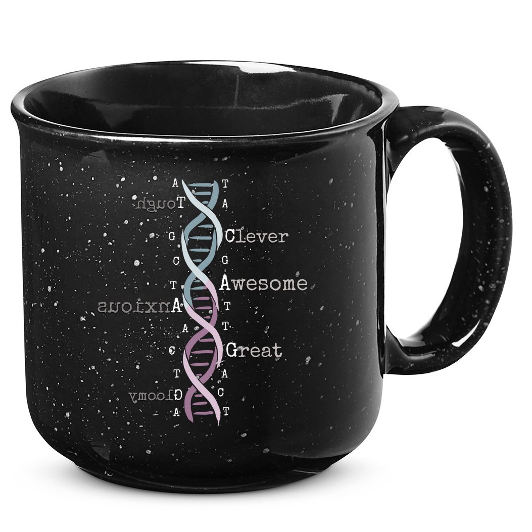 Dna Tee Awesome Genome Funny Science Genetics Birthday Gift 15oz Campfire Ceramic Mug
