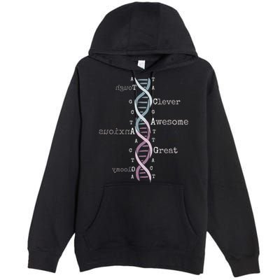 Dna Tee Awesome Genome Funny Science Genetics Birthday Gift Premium Pullover Hoodie