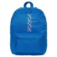 Dna Tee Awesome Genome Funny Science Genetics Birthday Gift 16 in Basic Backpack