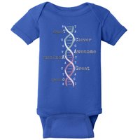 Dna Tee Awesome Genome Funny Science Genetics Birthday Gift Baby Bodysuit