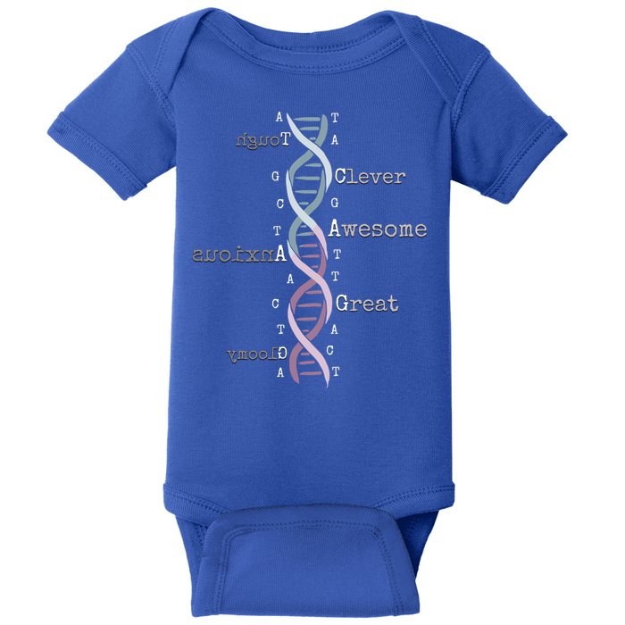 Dna Tee Awesome Genome Funny Science Genetics Birthday Gift Baby Bodysuit