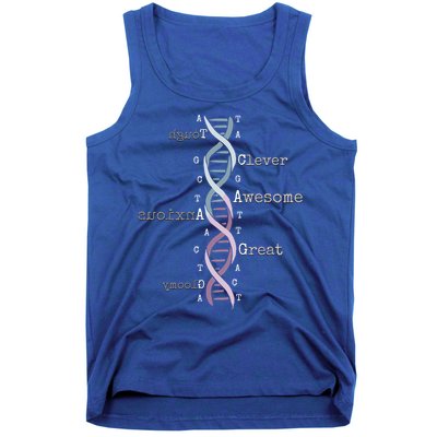 Dna Tee Awesome Genome Funny Science Genetics Birthday Gift Tank Top