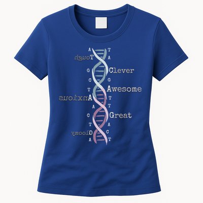 Dna Tee Awesome Genome Funny Science Genetics Birthday Gift Womens T-Shirt