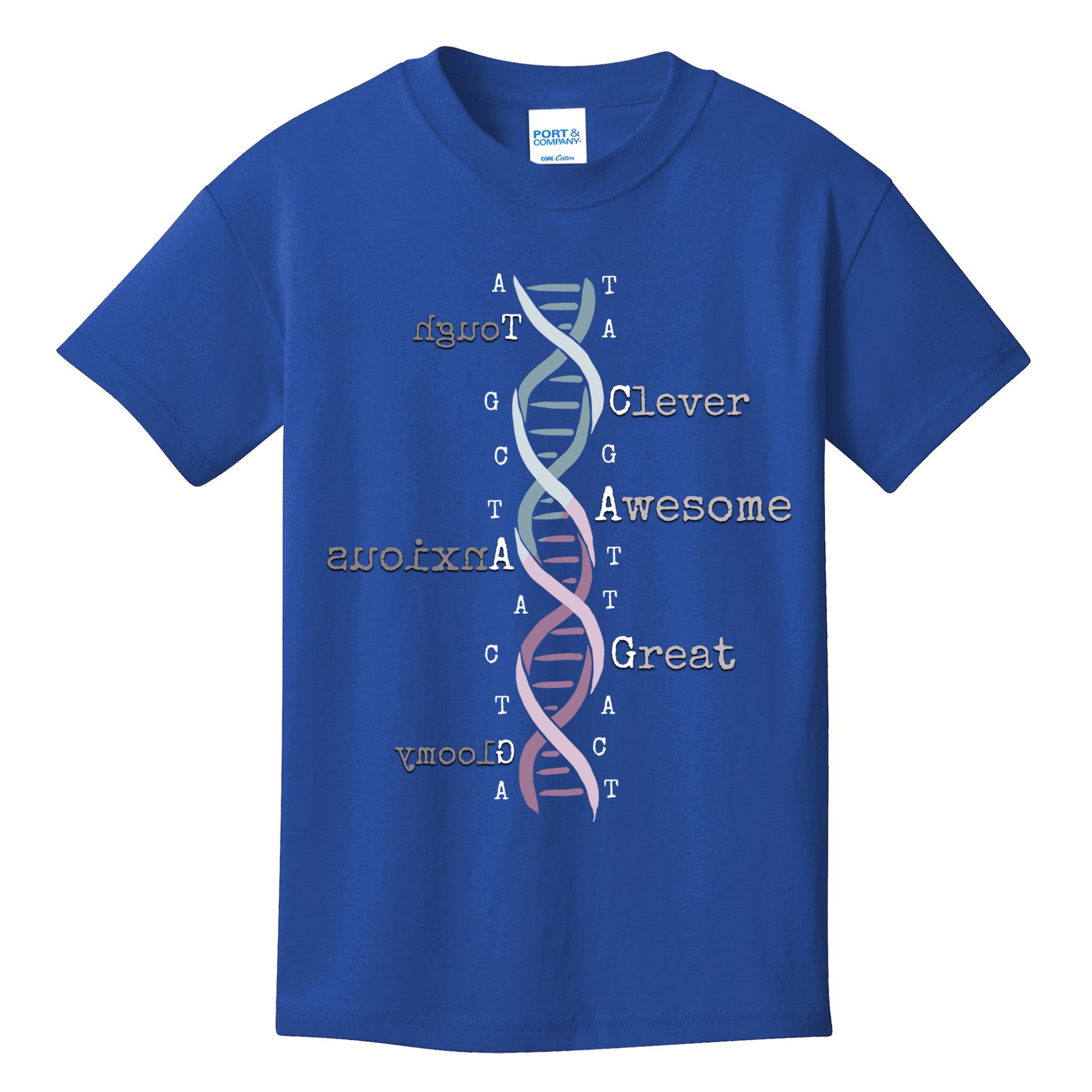 Dna Tee Awesome Genome Funny Science Genetics Birthday Gift Kids T-Shirt