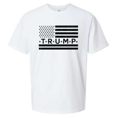 Donald Trump American Flag Sueded Cloud Jersey T-Shirt