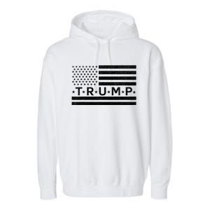 Donald Trump American Flag Garment-Dyed Fleece Hoodie